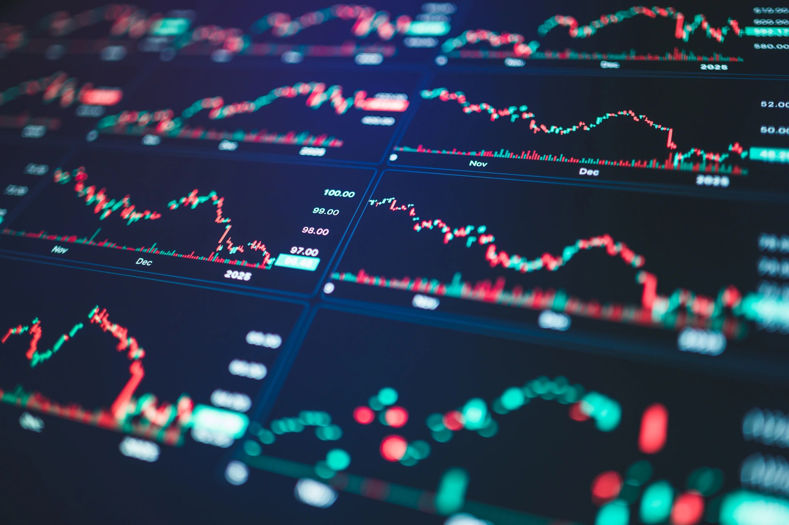 Digital analytics dashboard representing advanced technology solutions